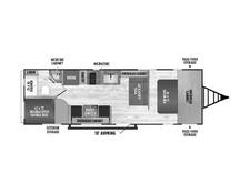2024 Coachmen Clipper 5K Series 26BH Travel Trailer at H&K Camper Sales STOCK# rj134196 Floor plan Image
